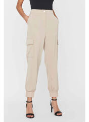 Pantalon cargo beige VERO MODA pour femme seconde vue