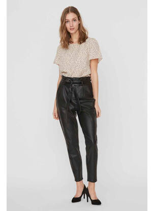 Pantalon slim noir VERO MODA femme