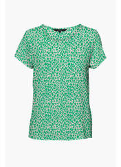 T-shirt vert VERO MODA pour femme seconde vue