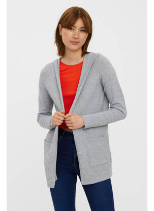 Gilet manches longues gris VERO MODA pour femme