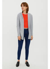 Gilet manches longues gris VERO MODA pour femme seconde vue
