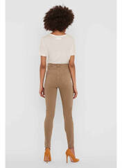 Pantalon slim marron VERO MODA pour femme seconde vue