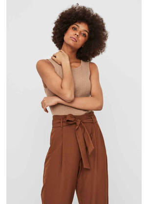 Pantalon flare marron VERO MODA femme