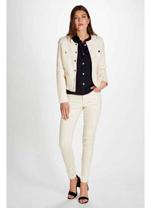 Jeans skinny beige VERO MODA pour femme