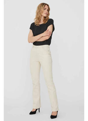 Jean coupe falre blanc VERO MODA pour femme