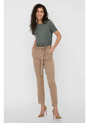 Pantalon slim marron VERO MODA femme