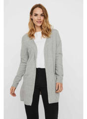 Gilet manches longues gris VERO MODA pour femme seconde vue