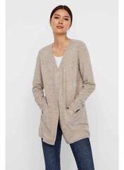 Gilet manches longues marron VERO MODA pour femme seconde vue
