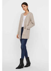 Gilet manches longues marron VERO MODA pour femme seconde vue