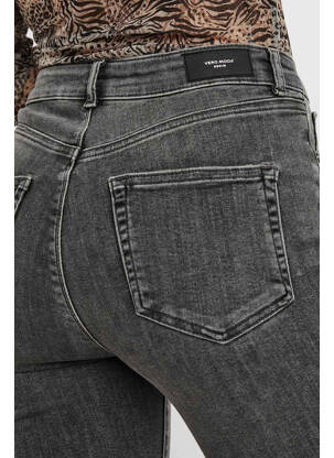 Jeans coupe slim gris VERO MODA femme