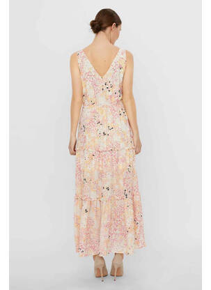 Robe longue beige VERO MODA femme