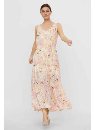 Robe longue beige VERO MODA femme
