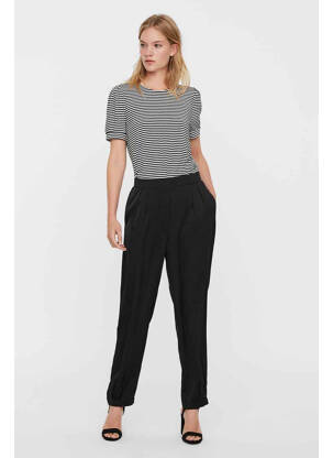 Pantalon droit noir VERO MODA femme