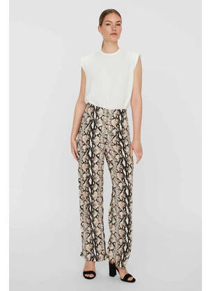 Pantalon droit beige VERO MODA femme