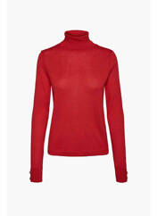 Pull col roulé rouge VERO MODA pour femme seconde vue