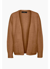 Gilet manches longues marron VERO MODA pour femme seconde vue