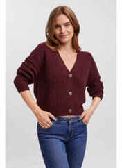 Gilet manches longues violet VERO MODA pour femme seconde vue