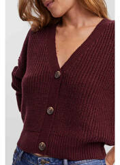 Gilet manches longues violet VERO MODA pour femme seconde vue