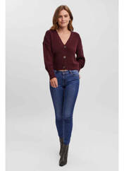 Gilet manches longues violet VERO MODA pour femme seconde vue