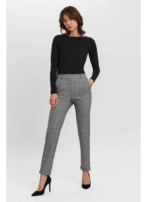 Pantalon chino gris VERO MODA femme