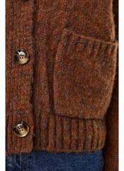 Gilet manches longues marron VERO MODA pour femme seconde vue