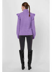 Pull col roulé violet VERO MODA pour femme seconde vue