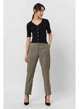 Pantalon slim beige VERO MODA femme