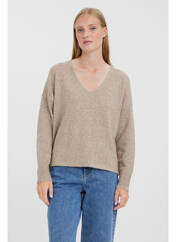 Pull marron VERO MODA pour femme seconde vue