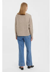 Pull marron VERO MODA pour femme seconde vue
