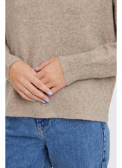 Pull marron VERO MODA pour femme seconde vue