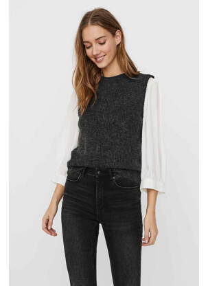 Pull gris VERO MODA pour femme