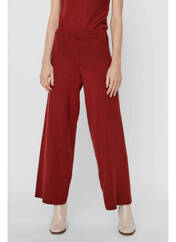 Pantalon flare rouge VERO MODA pour femme seconde vue