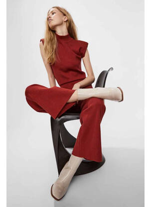 Pantalon flare rouge VERO MODA femme