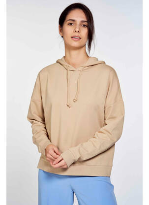 Sweat-shirt à capuche beige VERO MODA femme