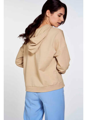 Sweat-shirt à capuche beige VERO MODA femme