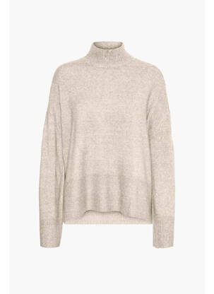 Pull col roulé beige VERO MODA femme