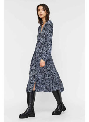 Robe mi-longue noir VERO MODA femme