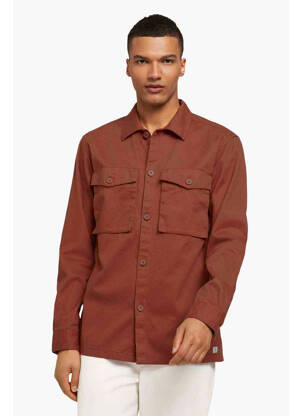Chemise manches longues orange TOM TAILOR homme