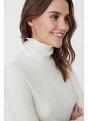 Pull col roulé beige VERO MODA pour femme seconde vue