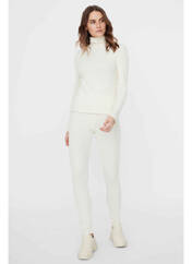 Pull col roulé beige VERO MODA pour femme seconde vue