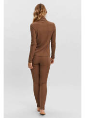 Pull col roulé marron VERO MODA pour femme seconde vue