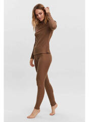 Pull col roulé marron VERO MODA pour femme seconde vue