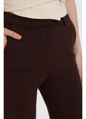 Pantalon chino marron VERO MODA pour femme seconde vue