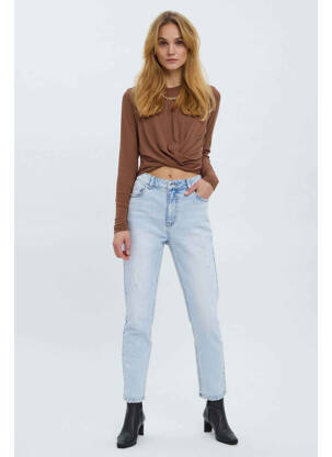 Jeans coupe droite bleu VERO MODA femme