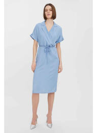 Robe mi-longue bleu VERO MODA femme