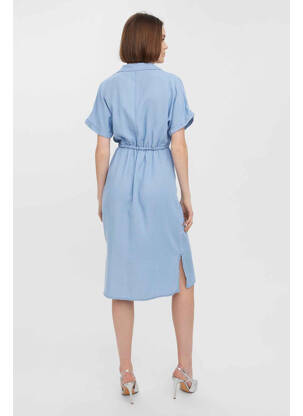 Robe mi-longue bleu VERO MODA femme