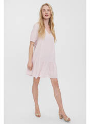 Robe courte rose VERO MODA pour femme seconde vue