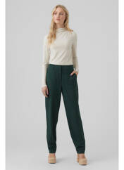 Pantalon droit vert VERO MODA pour femme seconde vue