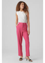 Pantalon chino rose VERO MODA pour femme seconde vue