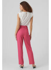 Pantalon chino rose VERO MODA pour femme seconde vue